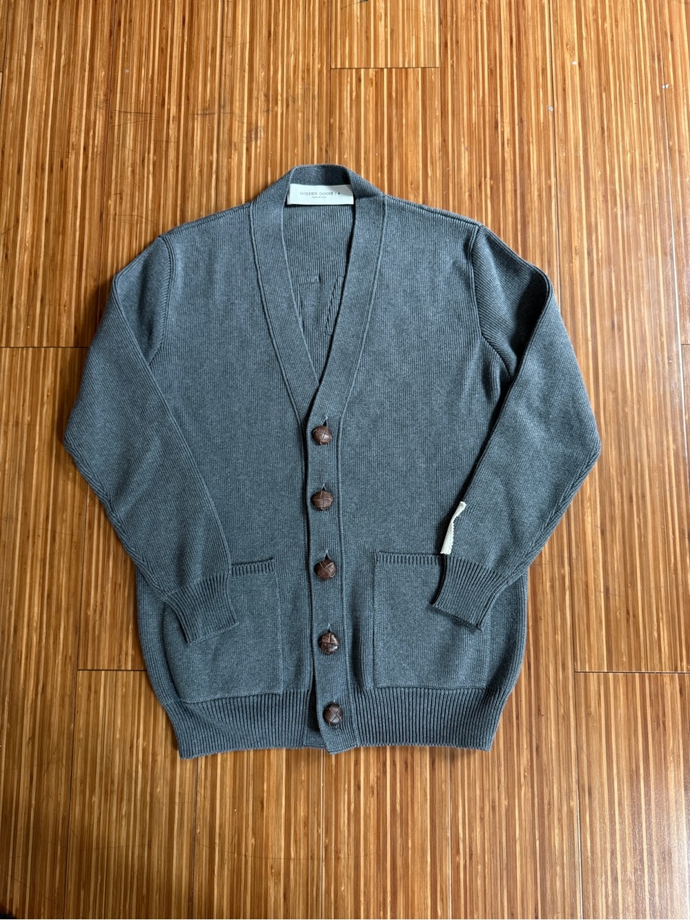 Golden Goose Gray Button-Front Women's Cardigan